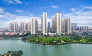 Phối cảnh tổng thể khu đô thị Geleximco Dương Nội Hà Đông với quy mô hàng trăm hecta, hạ tầng đồng bộ và không gian sống hiện đại