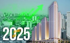 Biểu đồ tăng trưởng nguồn cung và giá bán chung cư 2025